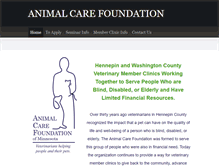 Tablet Screenshot of animalcarefoundation.org